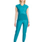 Women's 2-Pocket V-Neck Top - IN645A - Aquaturque