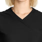 Women's 2-Pocket V-Neck Top - IN645A - Black