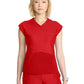 Women's 2-Pocket V-Neck Top - IN645A - Fire Bird