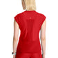 Women's 2-Pocket V-Neck Top - IN645A - Fire Bird