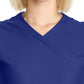 Women's 2-Pocket V-Neck Top - IN645A - Navy