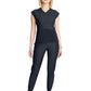 Women's 2-Pocket V-Neck Top - IN645A - Pewter