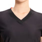 Women's 2-Pocket V-Neck Top - IN706A - Black