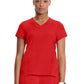 Women's 2-Pocket V-Neck Top - IN706A - Fire Bird