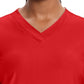 Women's 2-Pocket V-Neck Top - IN706A - Fire Bird