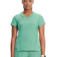 Women's 2-Pocket V-Neck Top - IN706A - Matcha Latte