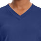 Women's 2-Pocket V-Neck Top - IN706A - Navy