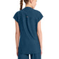 Women's 2-Pocket Henley Top - IN811A - Caribbean Blue