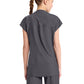 Women's 2-Pocket Henley Top - IN811A - Pewter