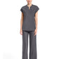 Women's 2-Pocket Henley Top - IN811A - Pewter