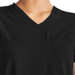 Women's 2-Pocket Tuckable V-Neck Top - IP600A - Black