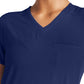 Women's 2-Pocket Tuckable V-Neck Top - IP600A - Navy