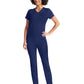 Women's 2-Pocket Tuckable V-Neck Top - IP600A - Navy