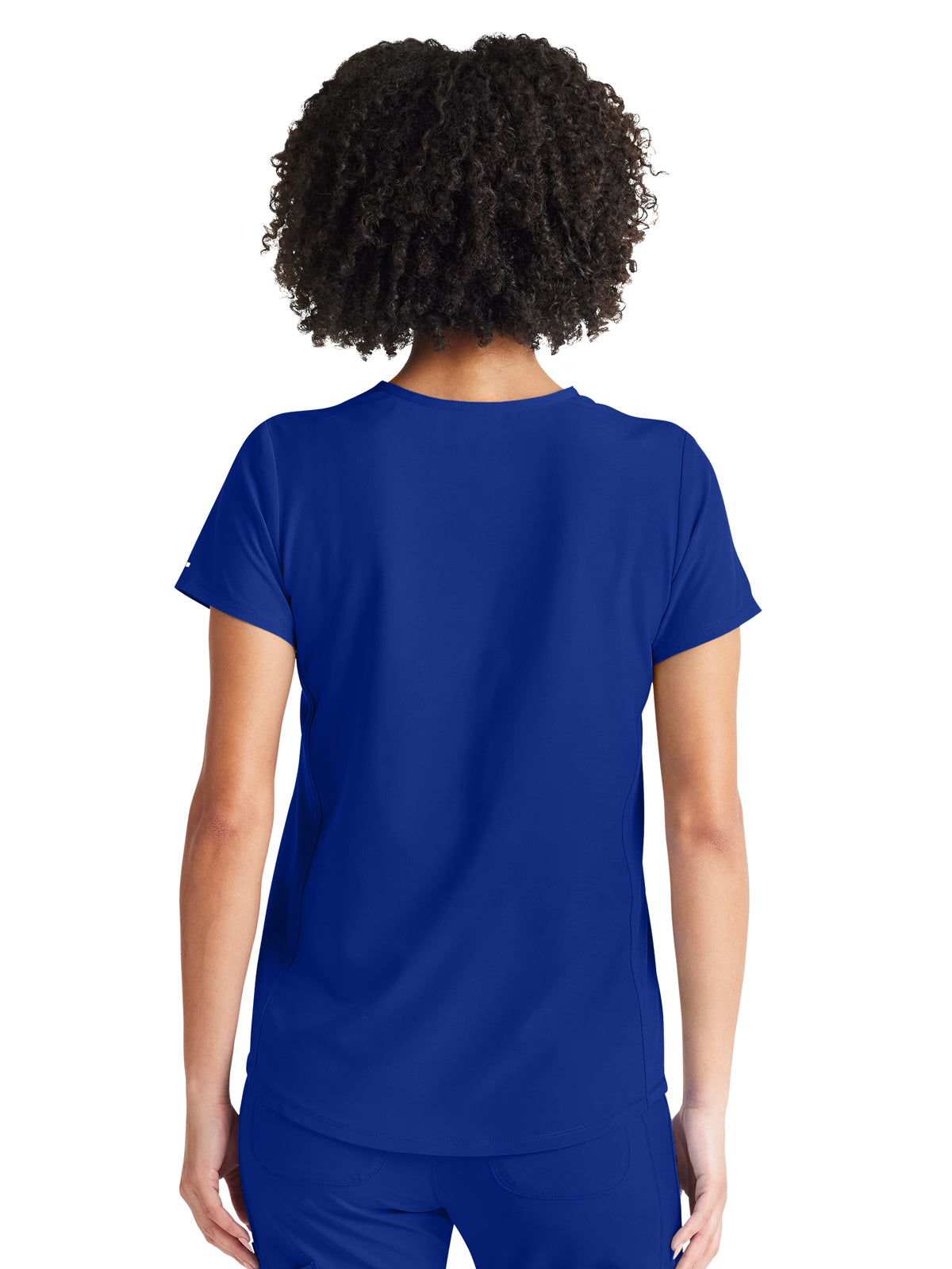 Women's 2-Pocket Tuckable V-Neck Top - IP600A - Royal