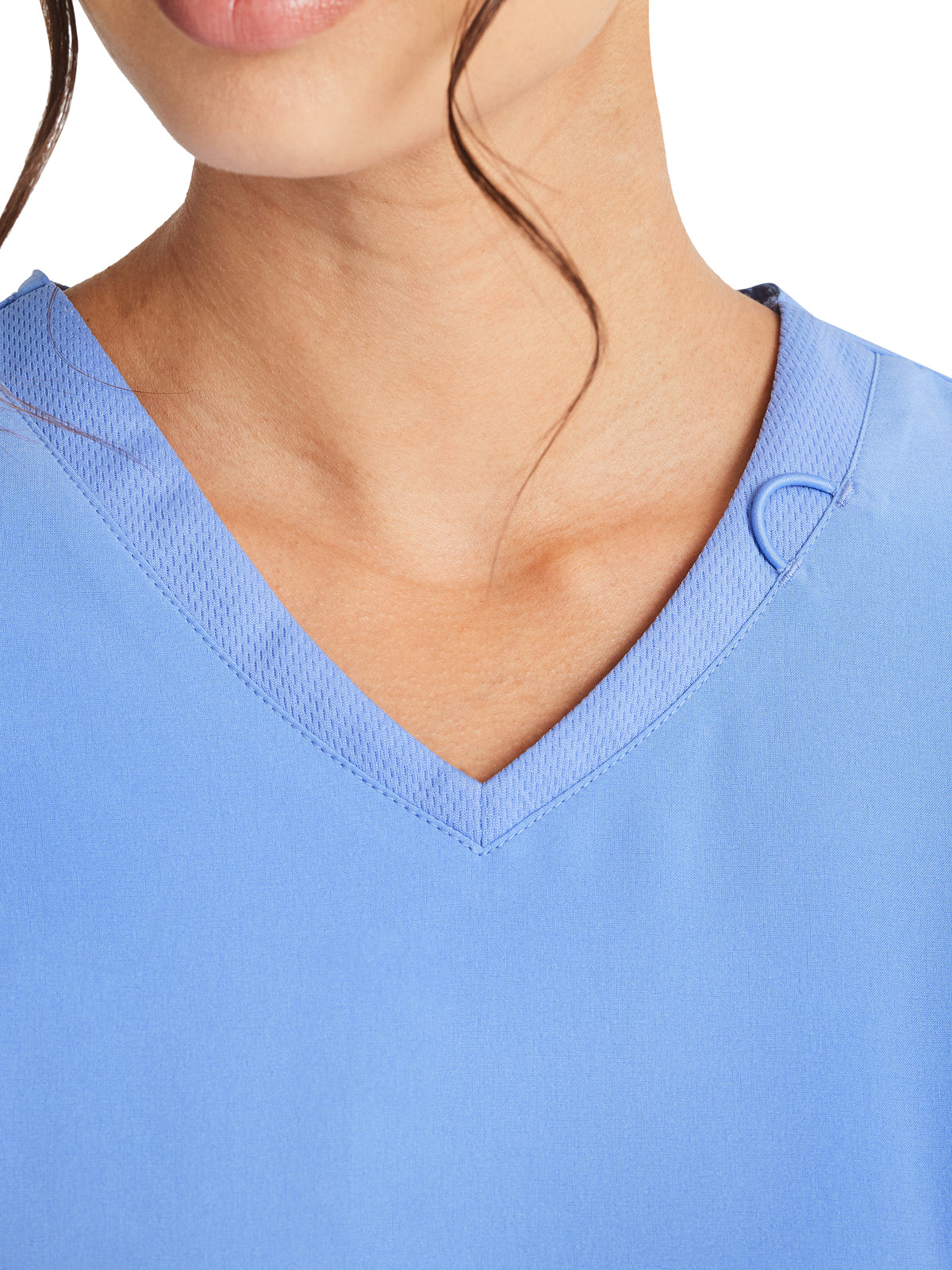 Women's 3-Pocket V-Neck Top - IP790A - Ciel
