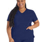 Women's 3-Pocket V-Neck Top - IP790A - Navy