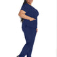 Women's 3-Pocket V-Neck Top - IP790A - Navy