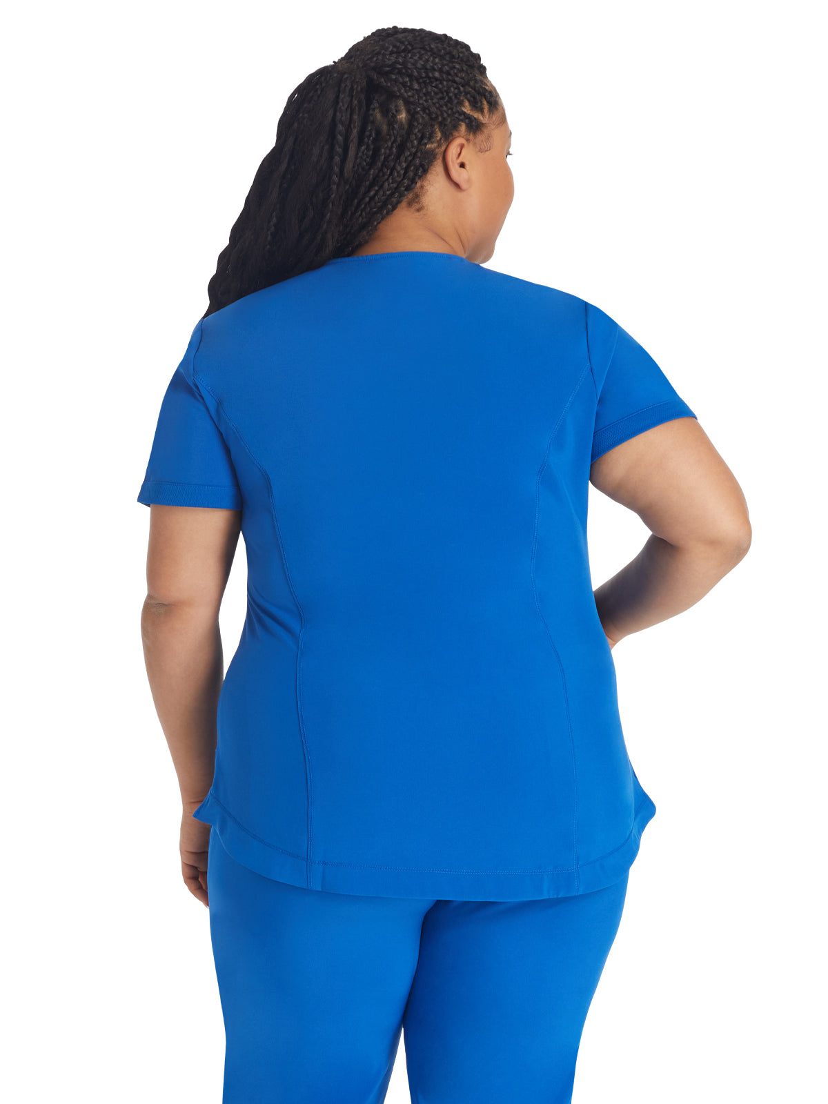 Women's 3-Pocket V-Neck Top - IP790A - Royal