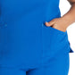 Women's 3-Pocket V-Neck Top - IP790A - Royal