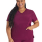 Women's 3-Pocket V-Neck Top - IP790A - Wine