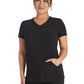 Women's 4-Pocket Cross-Over V-Neck Top - IP845A - Black