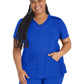 Women's 4-Pocket Cross-Over V-Neck Top - IP845A - Royal