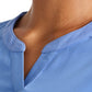 Women's 3-Pocket Henley Top - IP849A - Ciel