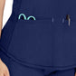 Women's 3-Pocket Henley Top - IP849A - Navy