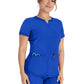 Women's 3-Pocket Henley Top - IP849A - Royal