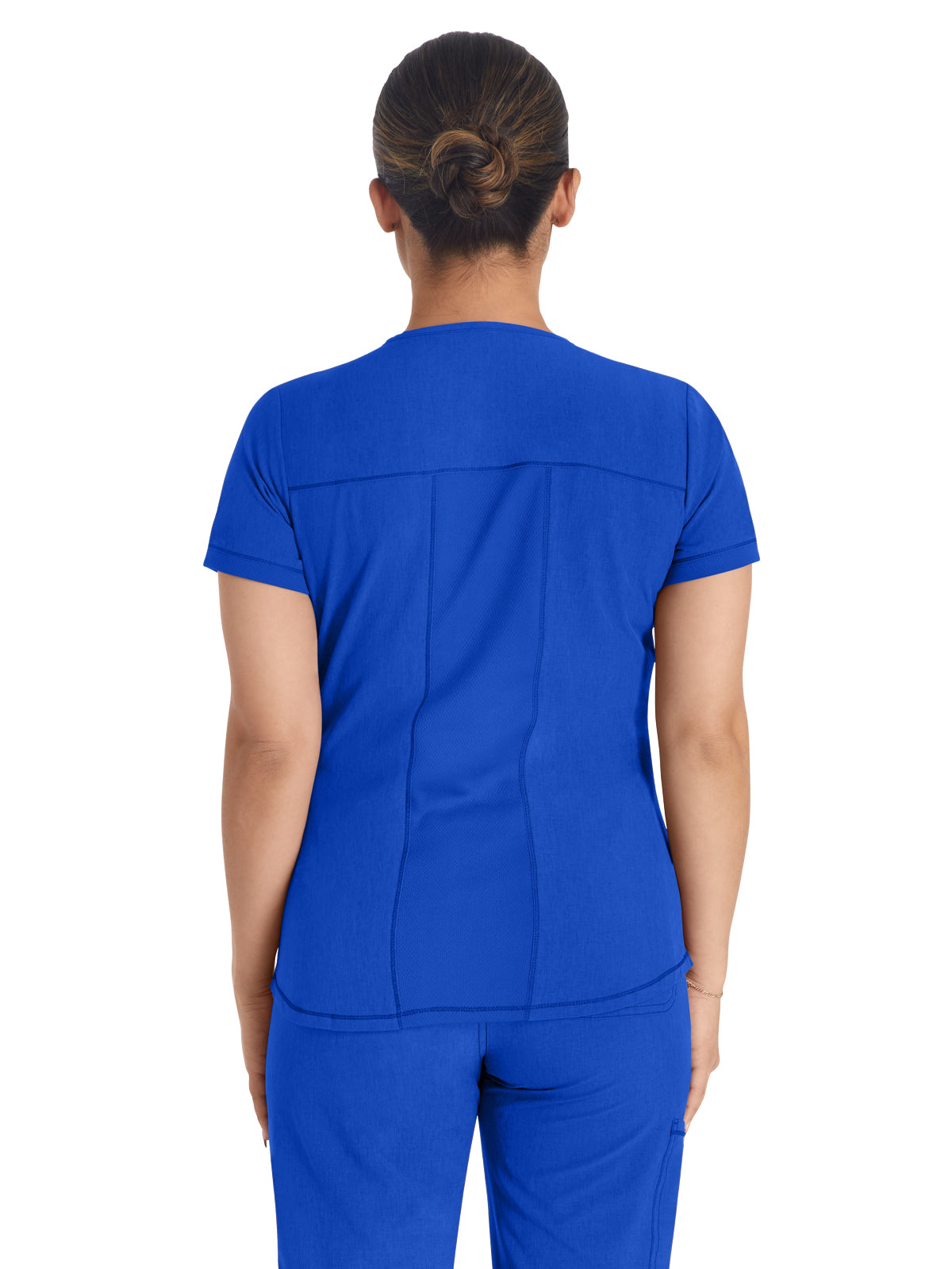 Women's 3-Pocket Henley Top - IP849A - Royal