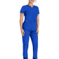 Women's 3-Pocket Henley Top - IP849A - Royal