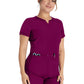 Women's 3-Pocket Henley Top - IP849A - Wine