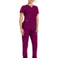 Women's 3-Pocket Henley Top - IP849A - Wine