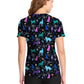 Women's V-Neck Print Top - TF737 - Walking Buddy