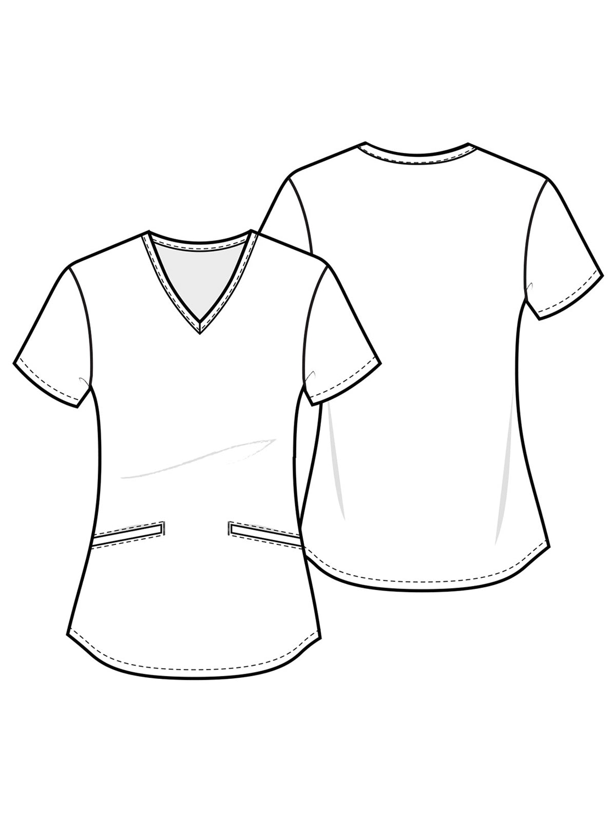 Women's V-Neck Print Top - TF737 - Stay Fiesty