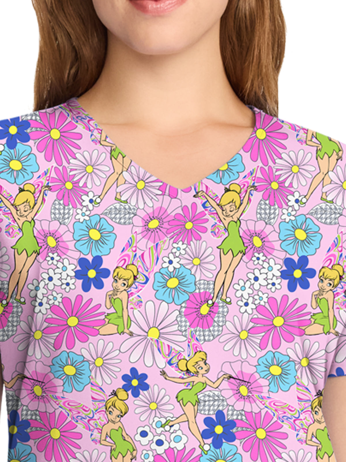 Women's V-Neck Print Top - TF737 - Stay Fiesty