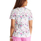 Women's Rounded V-Neck Print Top - TF786 - Yummy Sweet