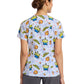 Women's Rounded V-Neck Print Top - TF786 - Have A Slice