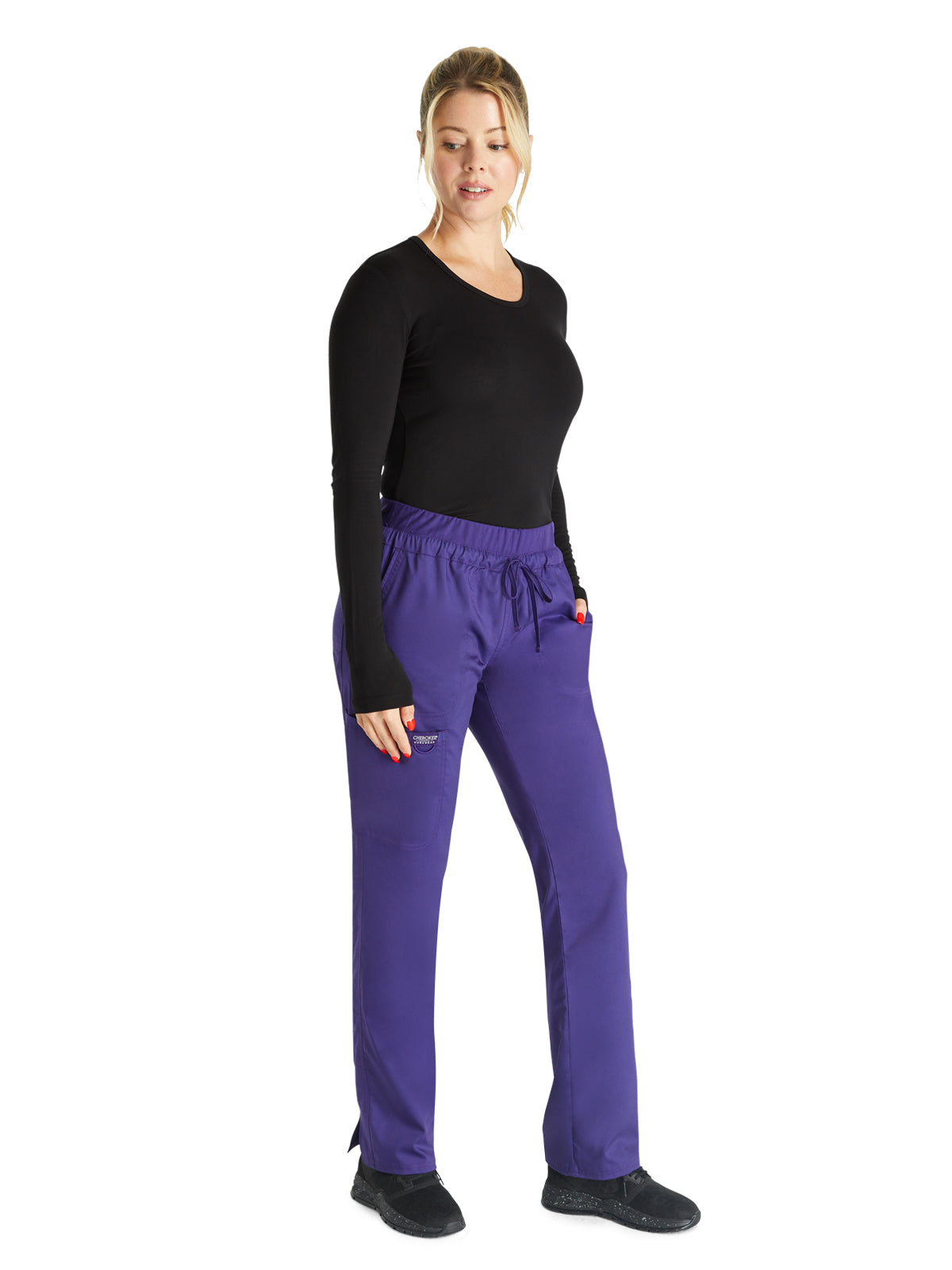 Women's 5-Pocket Tapered Leg Pant - WW105 - Grape