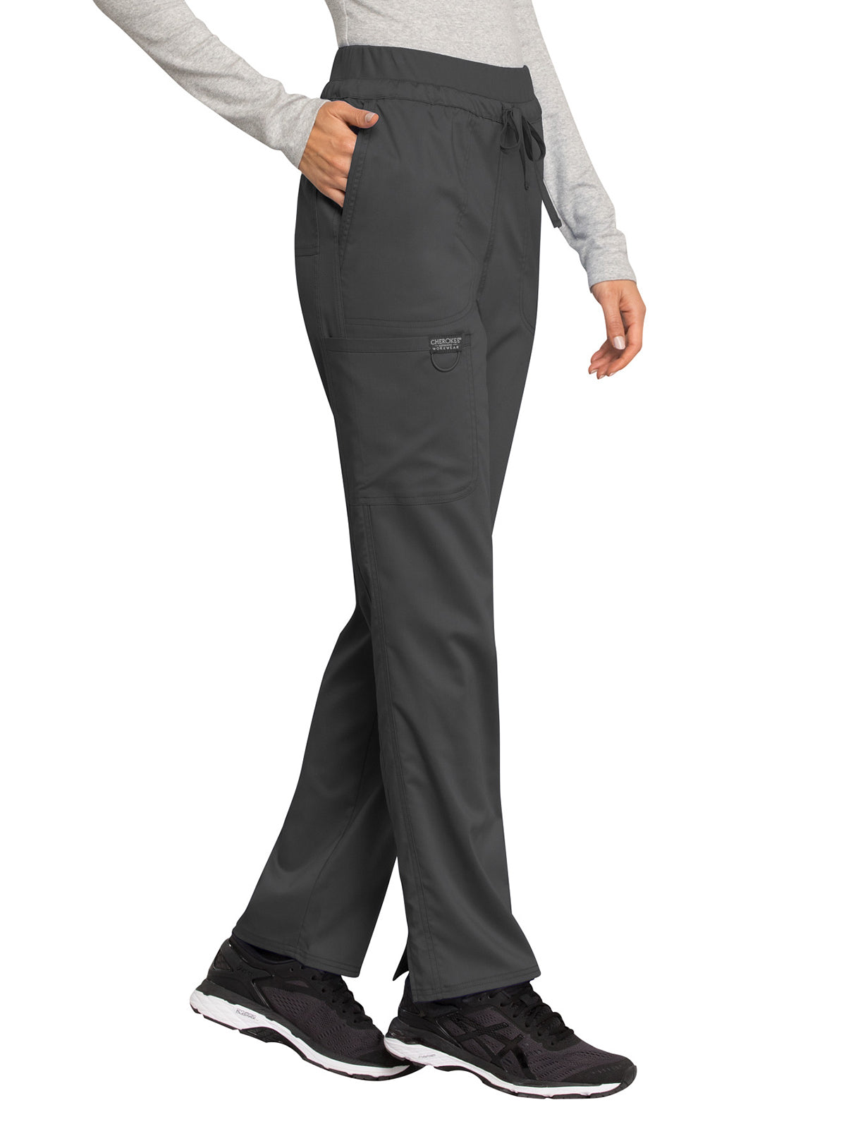 Women's 5-Pocket Tapered Leg Pant - WW105 - Pewter