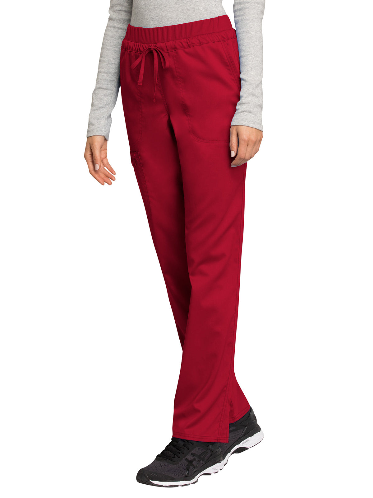 Women's 5-Pocket Tapered Leg Pant - WW105 - Red
