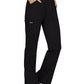 Women's 4-Pocket Mid Rise Straight Leg Pull-on Pant - WW110 - Black