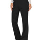 Women's 4-Pocket Mid Rise Straight Leg Pull-on Pant - WW110 - Black