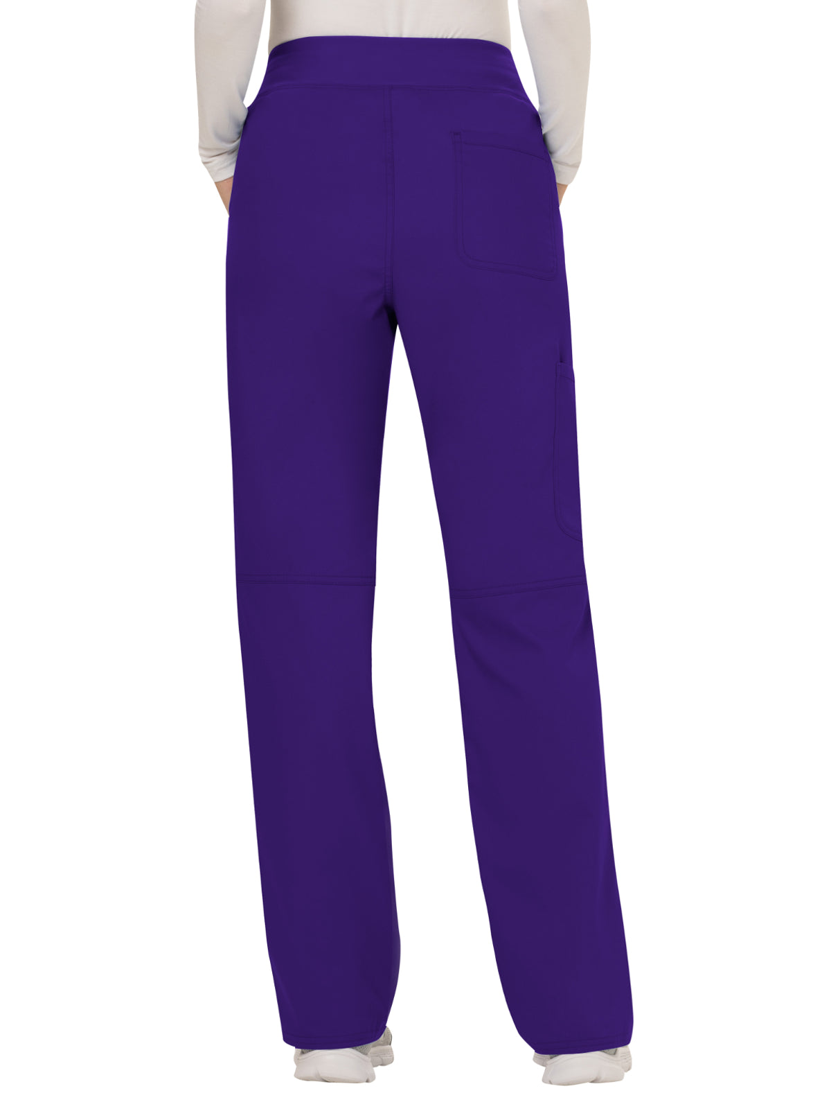 Women's 4-Pocket Mid Rise Straight Leg Pull-on Pant - WW110 - Grape