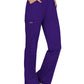 Women's 4-Pocket Mid Rise Straight Leg Pull-on Pant - WW110 - Grape