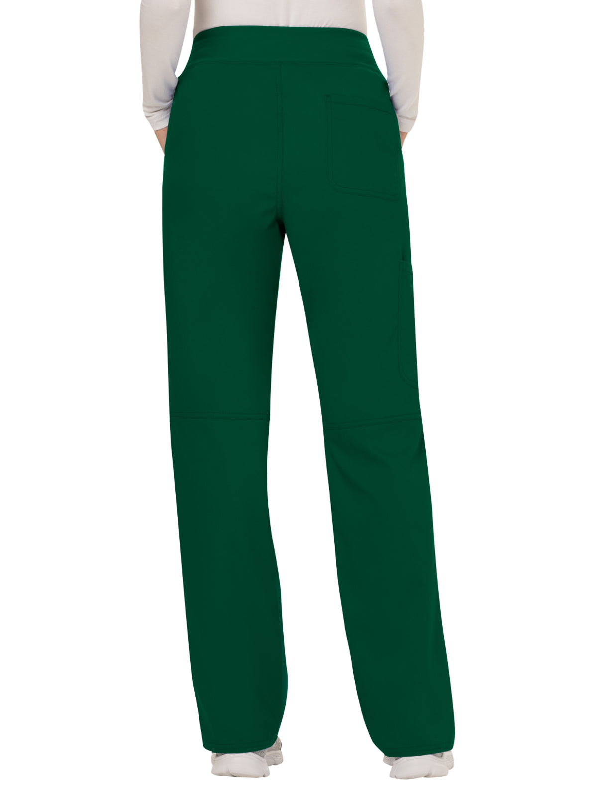Women's 4-Pocket Mid Rise Straight Leg Pull-on Pant - WW110 - Hunter Green