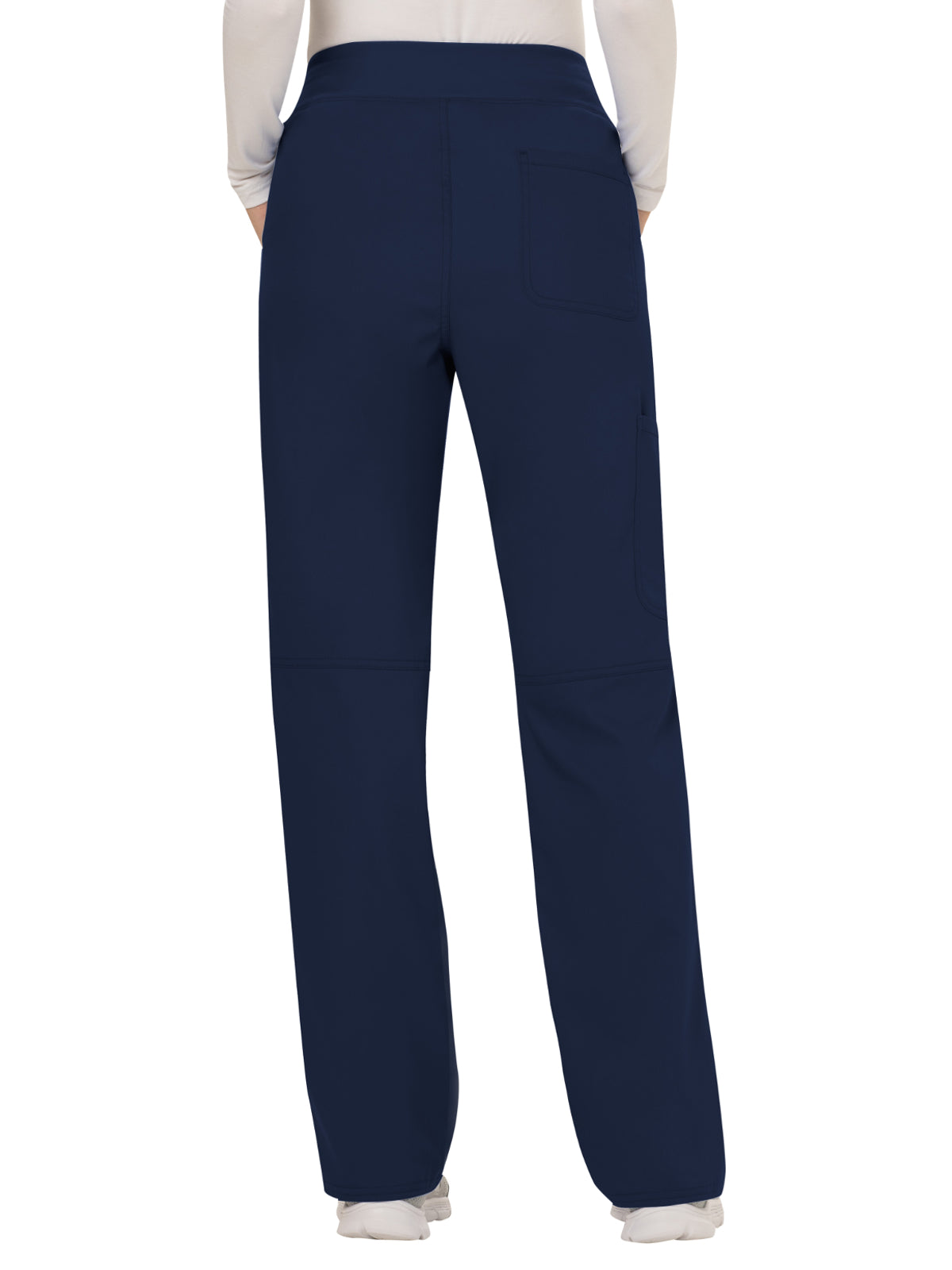 Women's 4-Pocket Mid Rise Straight Leg Pull-on Pant - WW110 - Navy