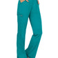 Women's 4-Pocket Mid Rise Straight Leg Pull-on Pant - WW110 - Teal Blue