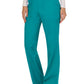 Women's 4-Pocket Mid Rise Straight Leg Pull-on Pant - WW110 - Teal Blue