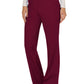 Women's 4-Pocket Mid Rise Straight Leg Pull-on Pant - WW110 - Wine